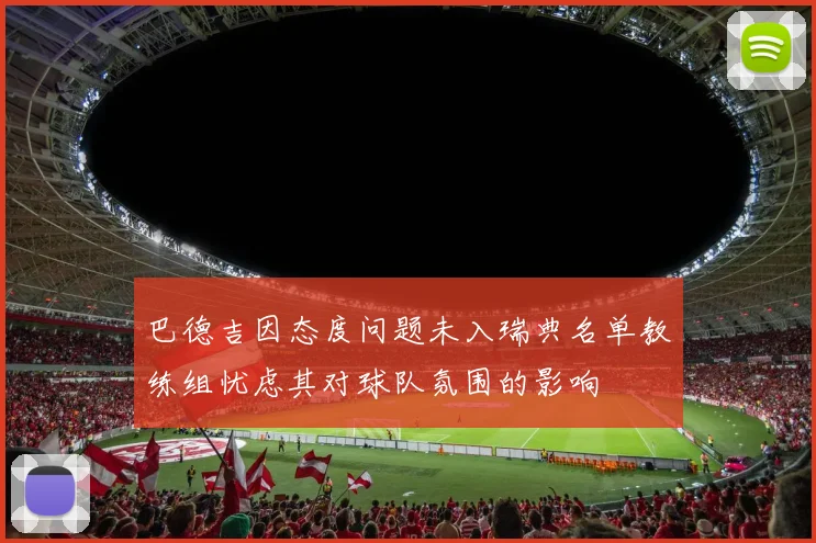 巴德吉因态度问题未入瑞典名单教练组忧虑其对球队氛围的影响